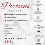 Portvinsfestival - Fredag d. 15. november 2024 kl. 18.30-21.00