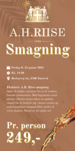 A.H. Riise smagning - Fredag den 31. januar 2025 kl. 18.30