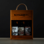 Kongebryg 3 stk. trækasse u/øl